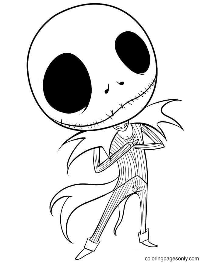 Nightmare Before Christmas Coloring Pages Printable for Free Download