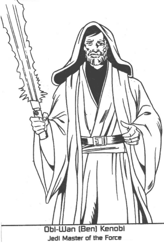 Obi-Wan Kenobi Coloring Pages Printable for Free Download