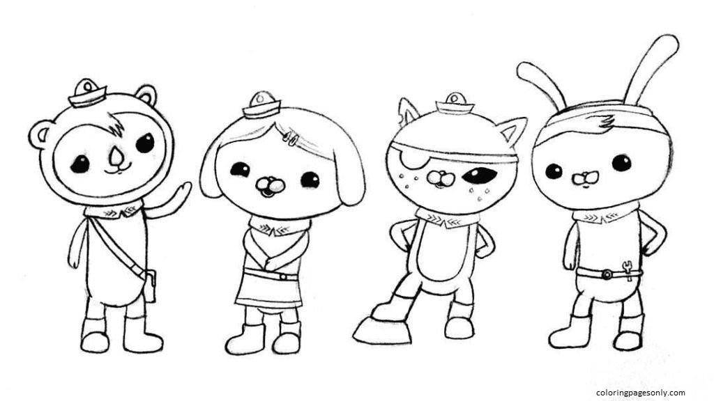 Octonauts Coloring Pages Printable for Free Download