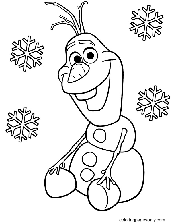 Olaf Coloring Pages Printable for Free Download