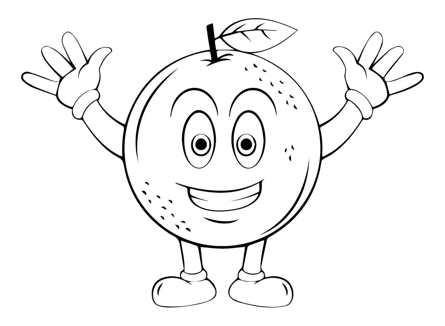 Oranges Coloring Pages Printable for Free Download