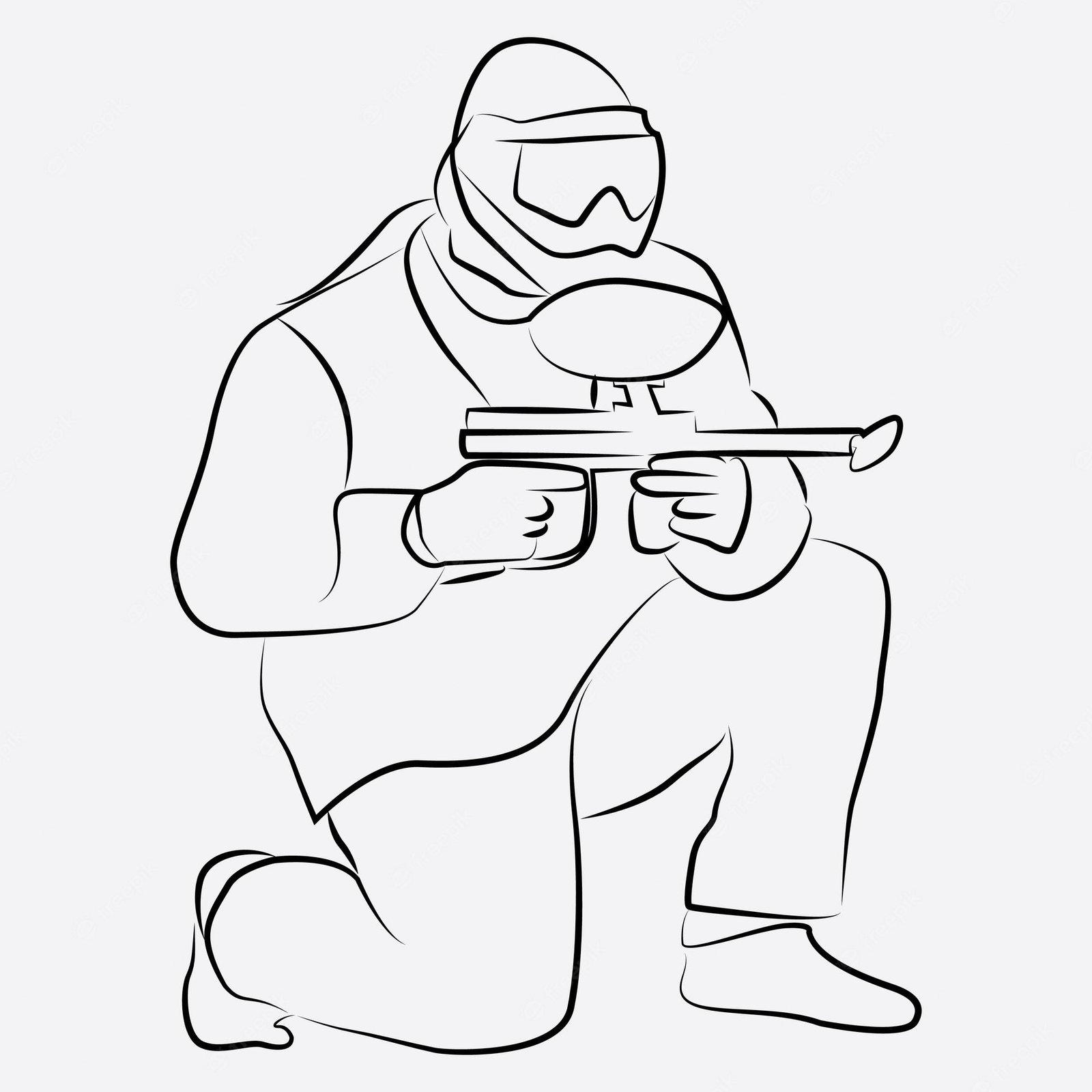 Paintball Coloring Pages Printable for Free Download