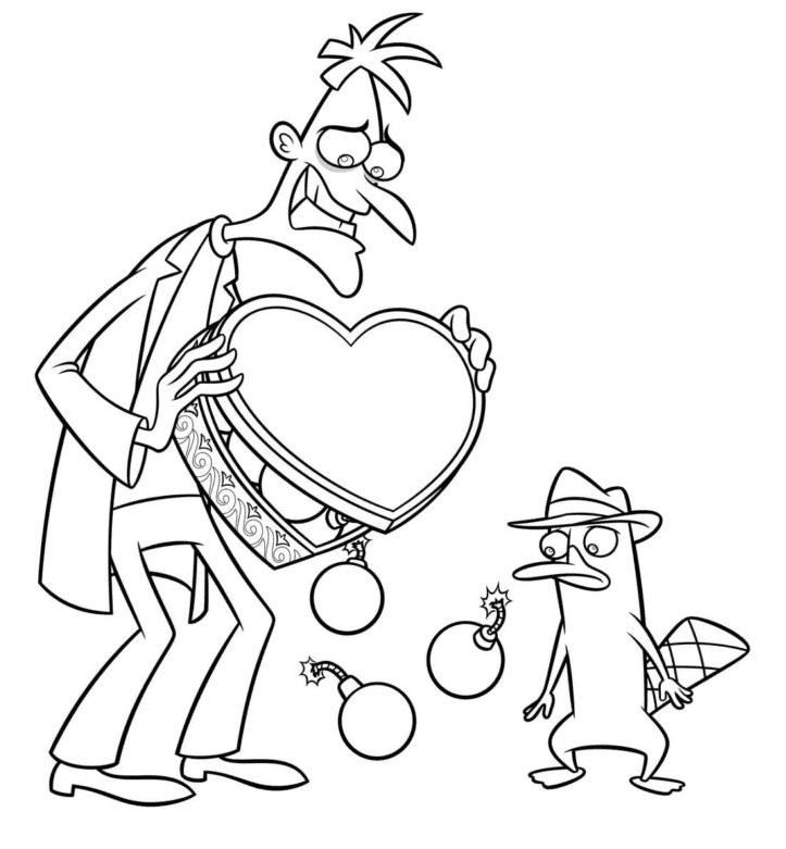 Phineas and Ferb Coloring Pages Printable for Free Download