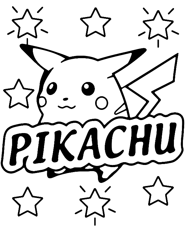 Pikachu Coloring Pages Printable for Free Download