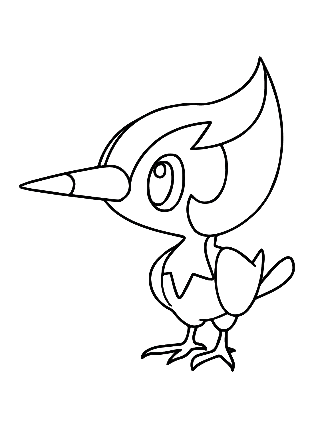 pikipek coloring page high quality pokemon