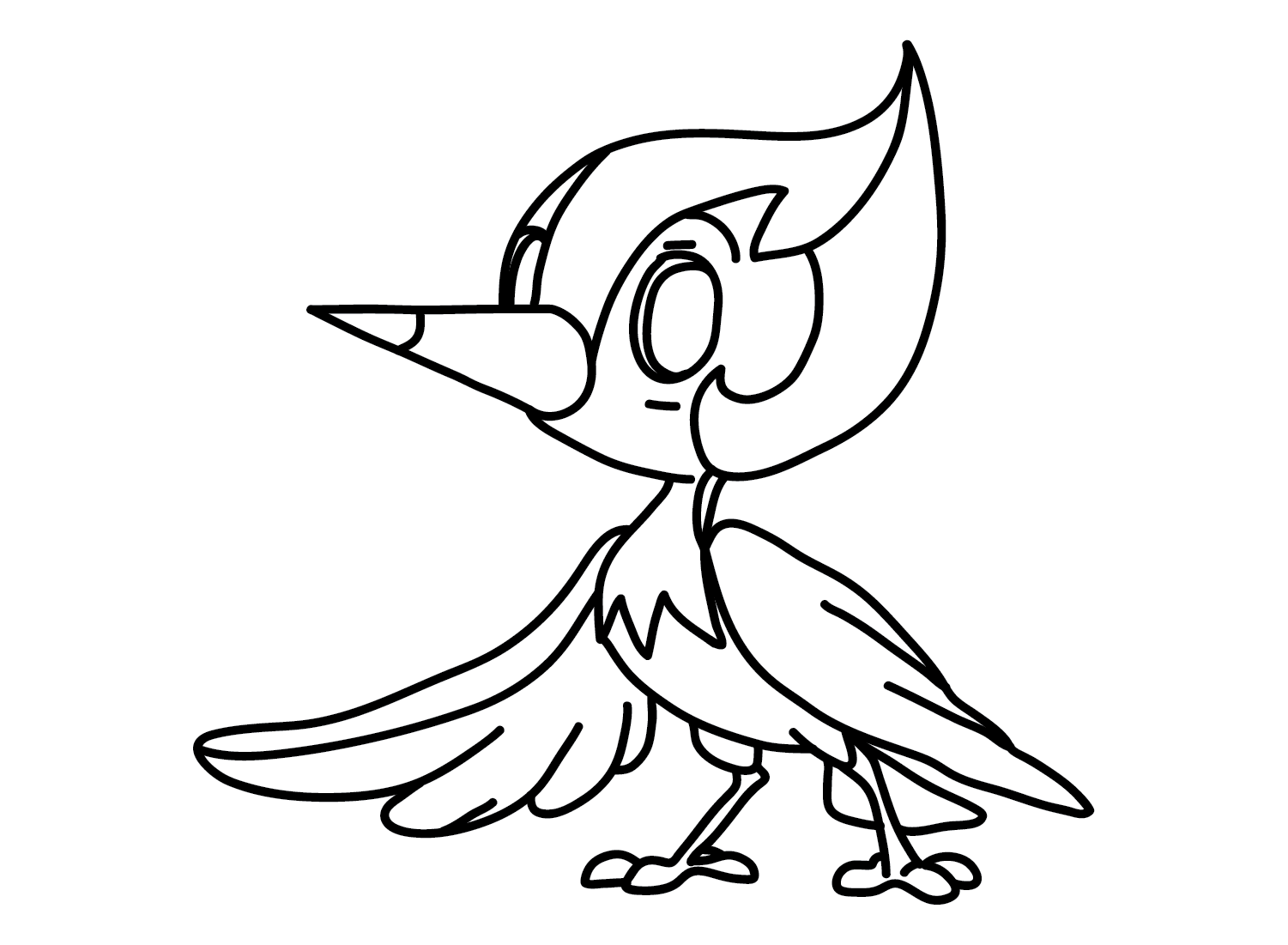 coloring pages of pikipek pokemon