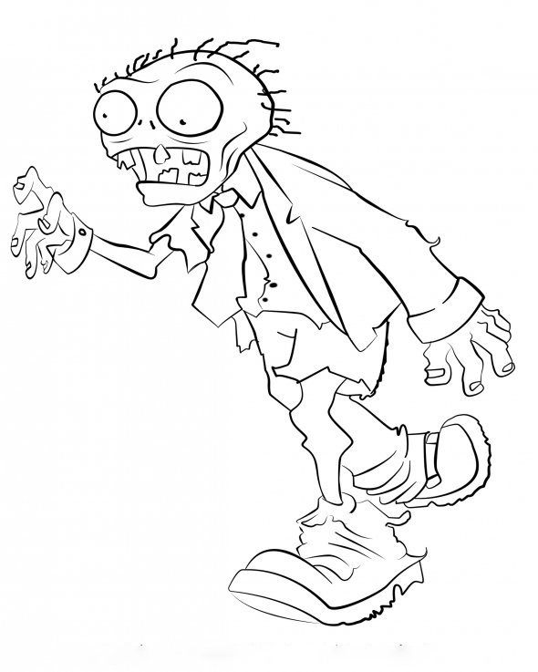 Plants vs Zombies Coloring Pages Printable for Free Download