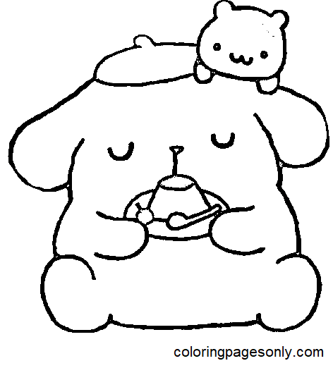 Pompompurin Coloring Pages Printable for Free Download