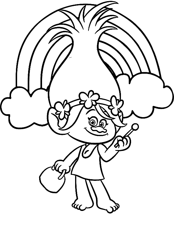 Poppy Coloring Pages Printable for Free Download