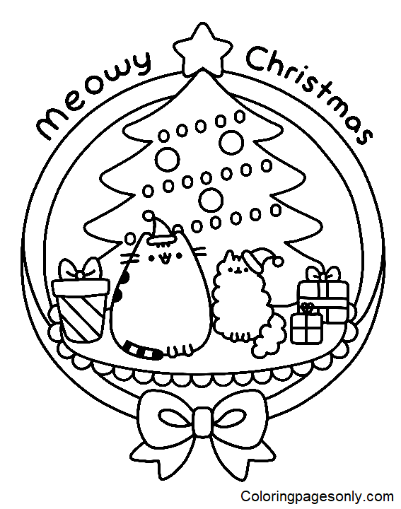 Pusheen Coloring Pages Printable for Free Download