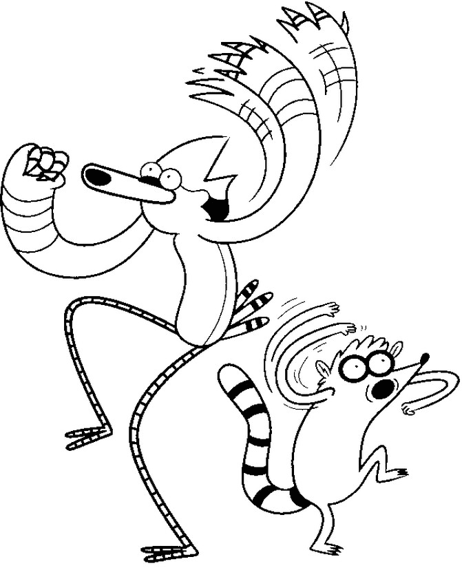 Regular Show Coloring Pages Printable for Free Download