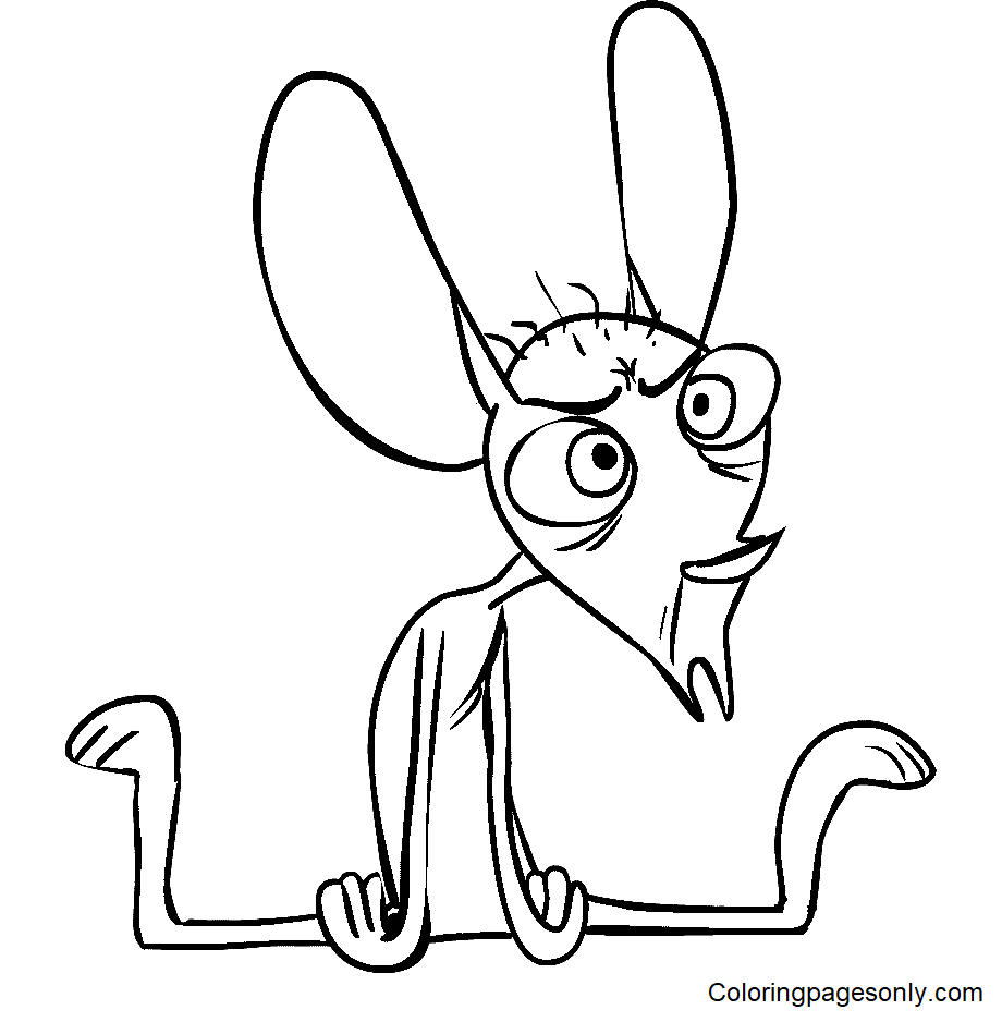 Ren and Stimpy Coloring Pages Printable for Free Download