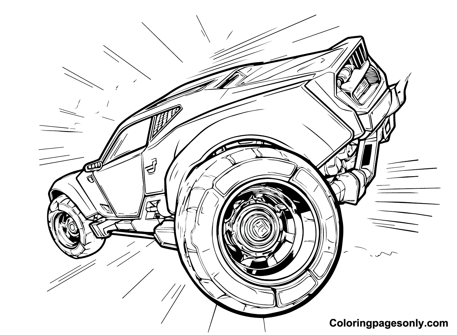 Rocket League Coloring Pages Printable for Free Download