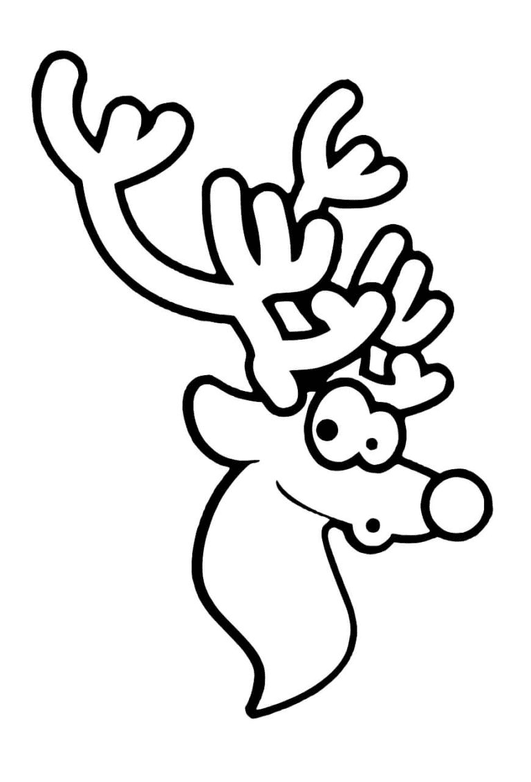 Rudolph Coloring Pages Printable for Free Download