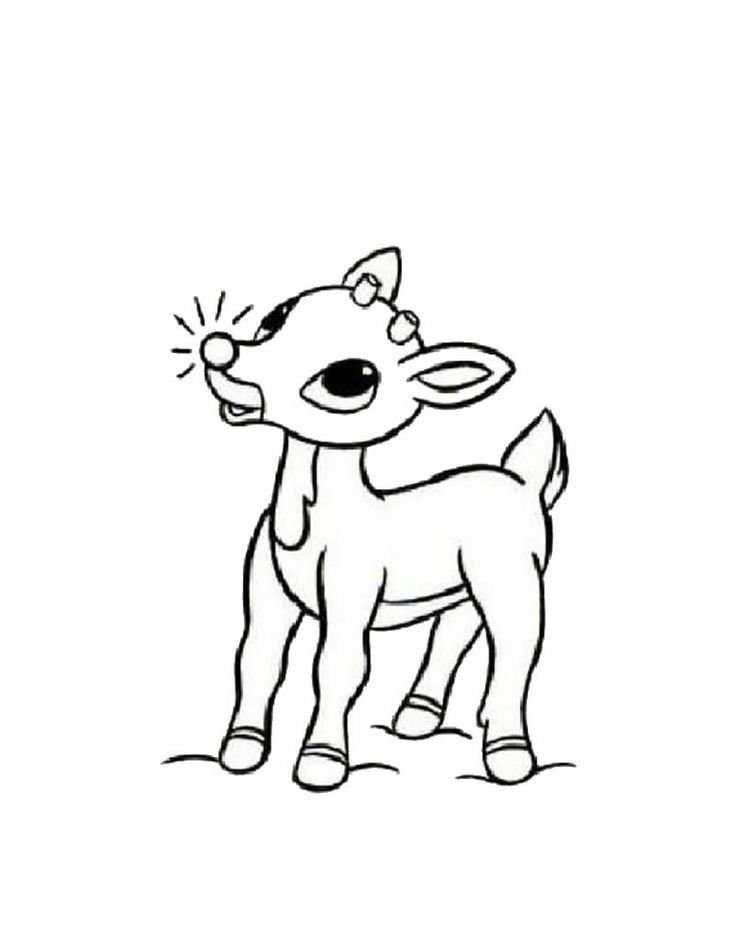 Rudolph The Red Nosed Reindeer Coloring Pages Printable For Free Download