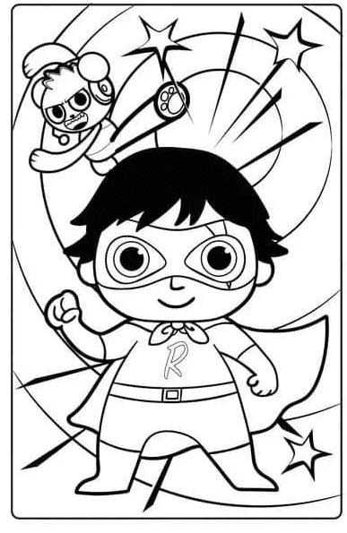 Ryan's World Coloring Pages Printable for Free Download