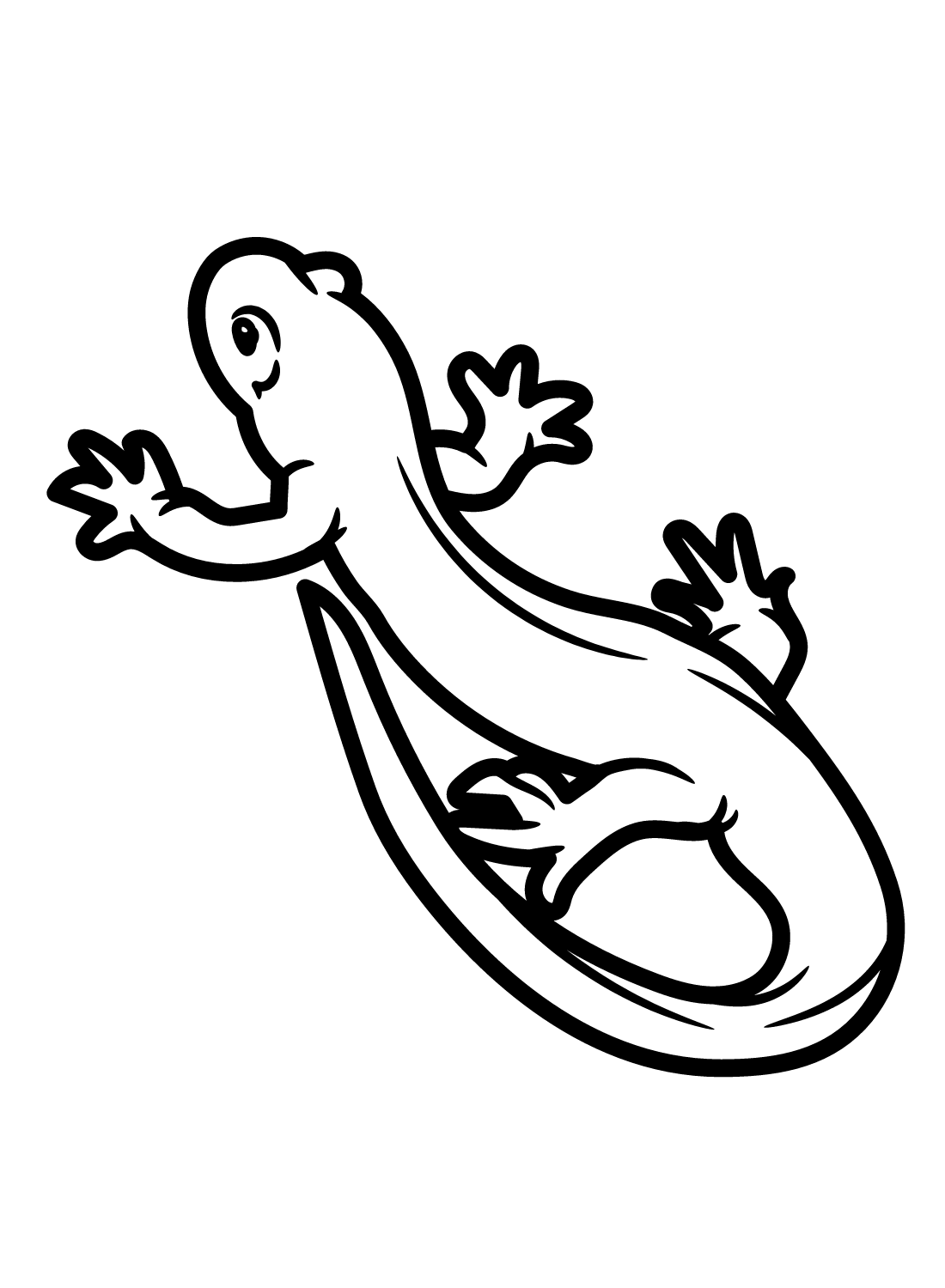 Salamander Coloring Pages Printable for Free Download