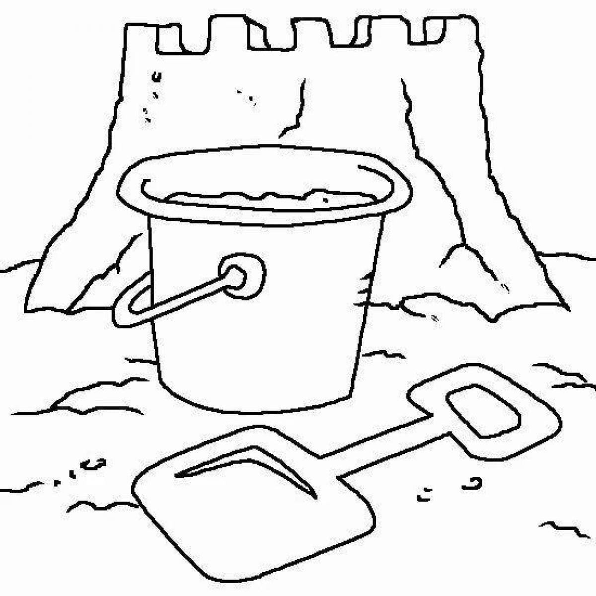 Sand Castle Coloring Pages Printable for Free Download