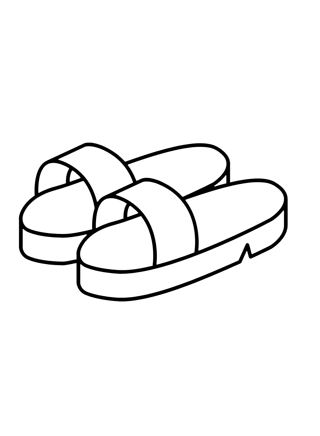 Sandals Coloring Pages Printable for Free Download