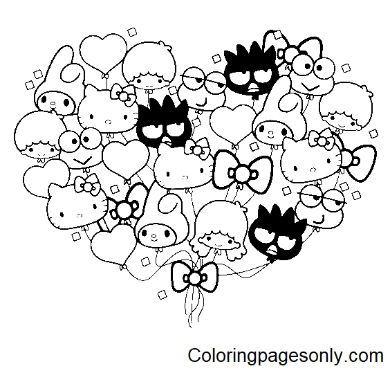 Sanrio Characters Coloring Pages Printable for Free Download