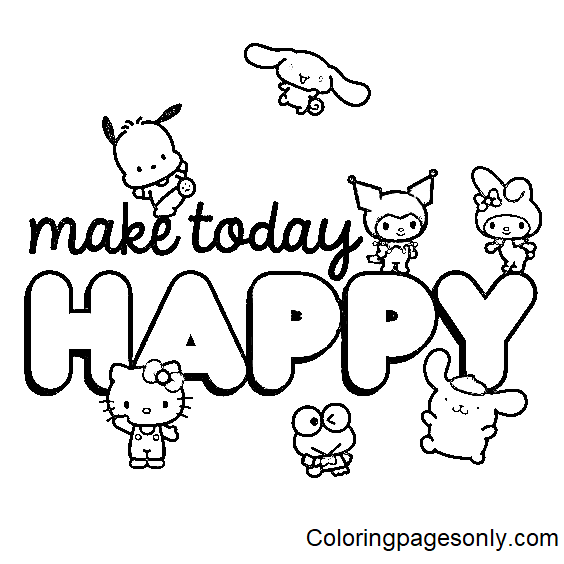 Sanrio Characters Coloring Pages Printable For Free Download