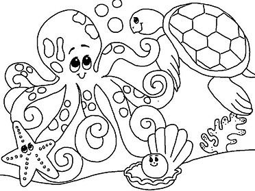 Seas and oceans Coloring Pages Printable for Free Download