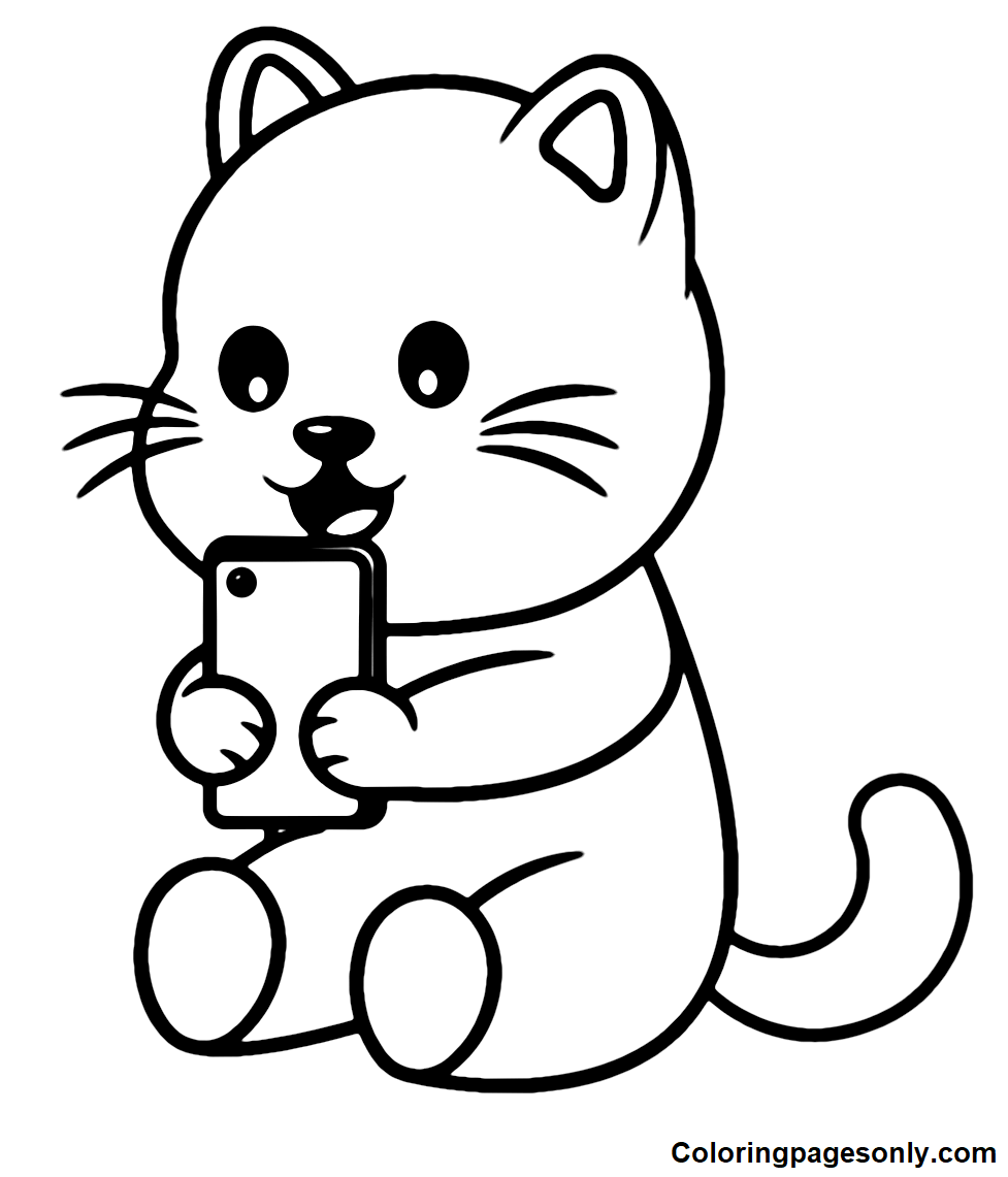 Selfie Coloring Pages Printable for Free Download