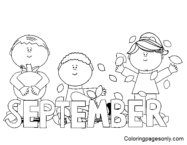 September Coloring Pages Printable for Free Download