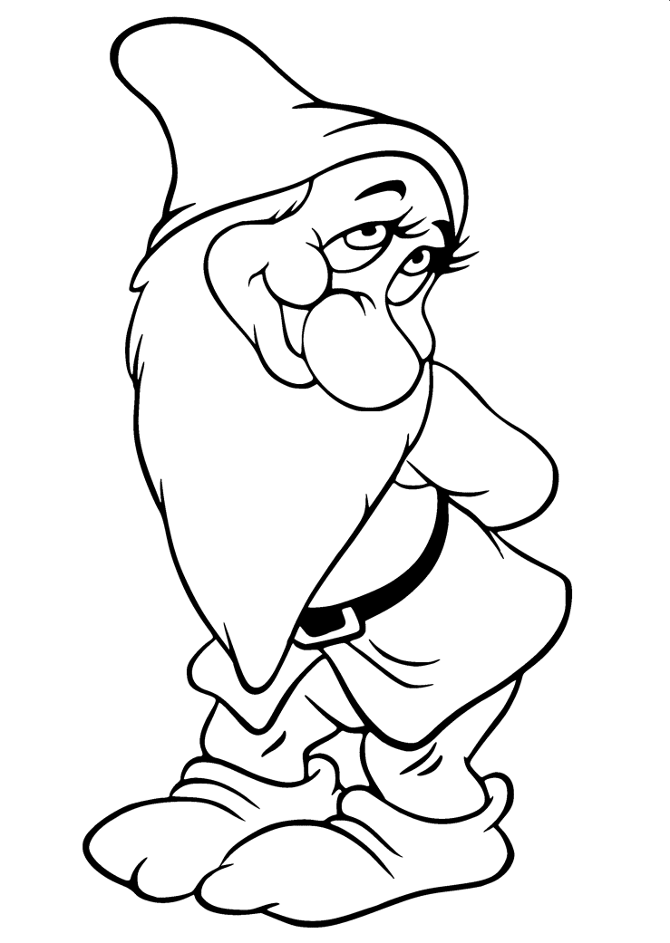 Seven Dwarfs Coloring Pages Printable For Free Download