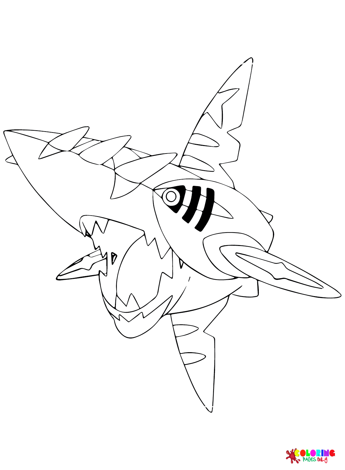 Sharpedo Coloring Pages Printable for Free Download