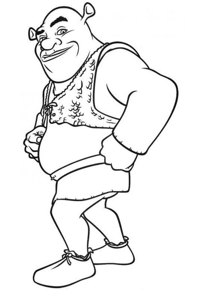 Shrek Coloring Pages Printable for Free Download