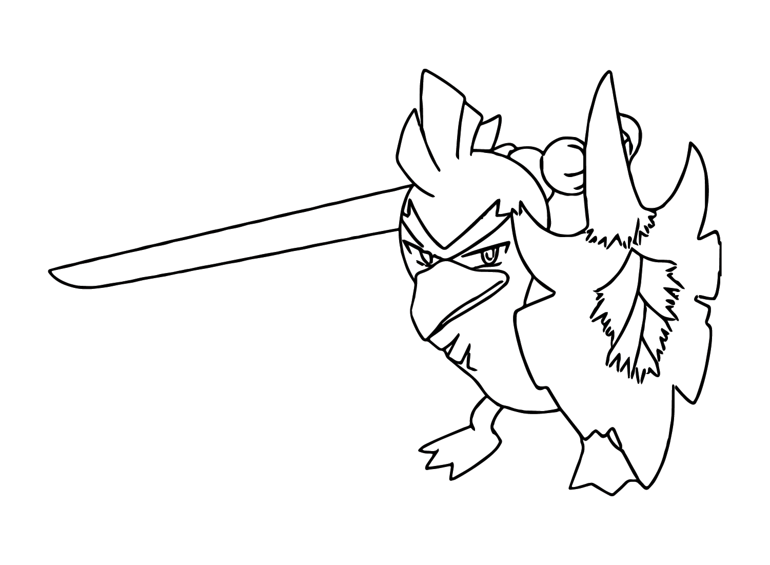 sirfetchd coloring page easy pokemon