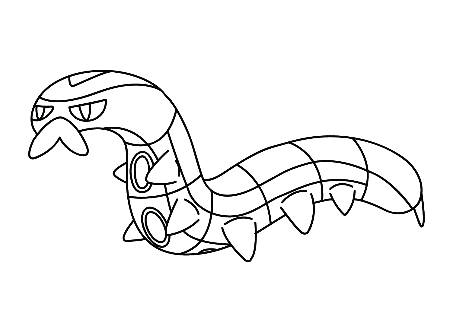 sizzlipede coloring pages for kids pokemon