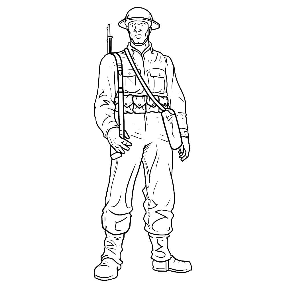 Soldiers Coloring Pages Printable for Free Download