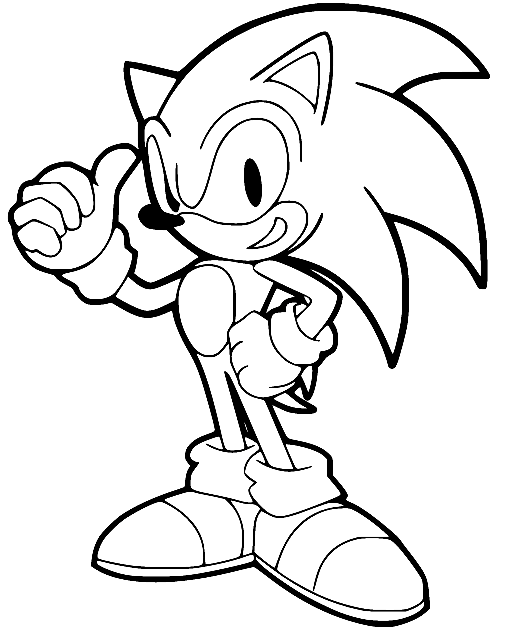 Sonic Coloring Pages Printable for Free Download