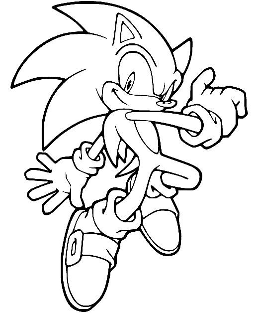 Sonic Coloring Pages Printable for Free Download