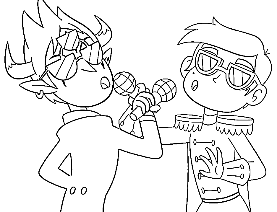 Star vs. the Forces of Evil Coloring Pages Printable for Free Download