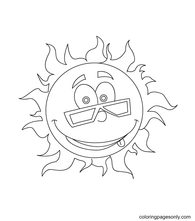 Sun Coloring Pages Printable for Free Download