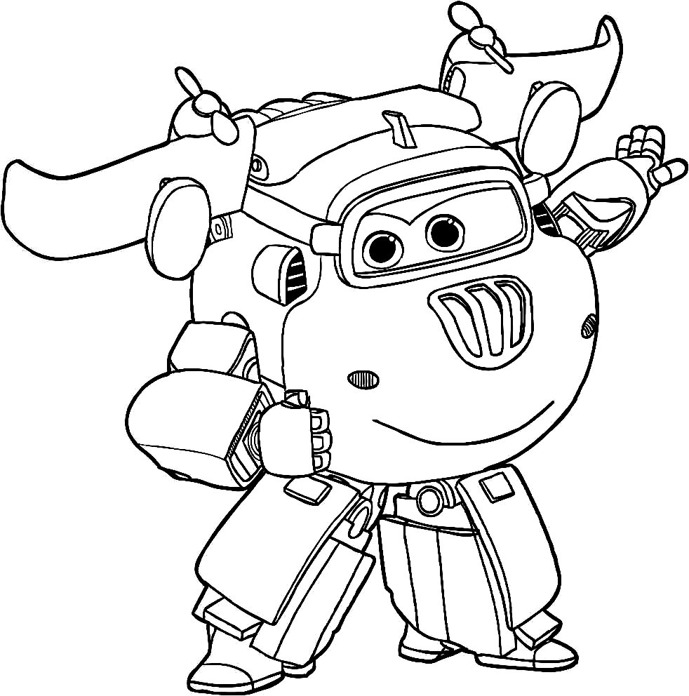 Super Wings Coloring Pages Printable for Free Download