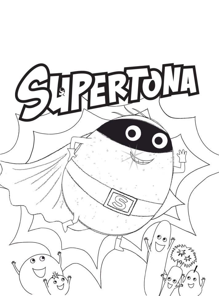 Supertato Coloring Pages Printable for Free Download