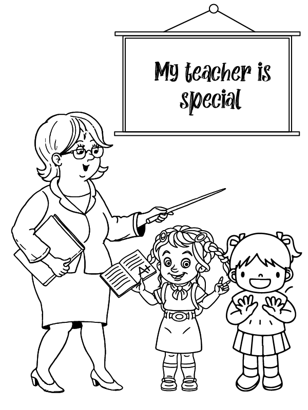 Teachers’ Day Coloring Pages Printable for Free Download