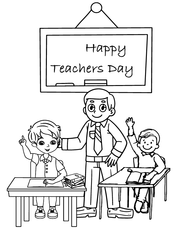 Teachers’ Day Coloring Pages Printable for Free Download