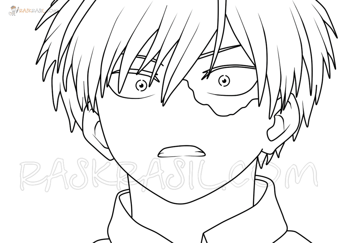 Todoroki Coloring Pages Printable for Free Download