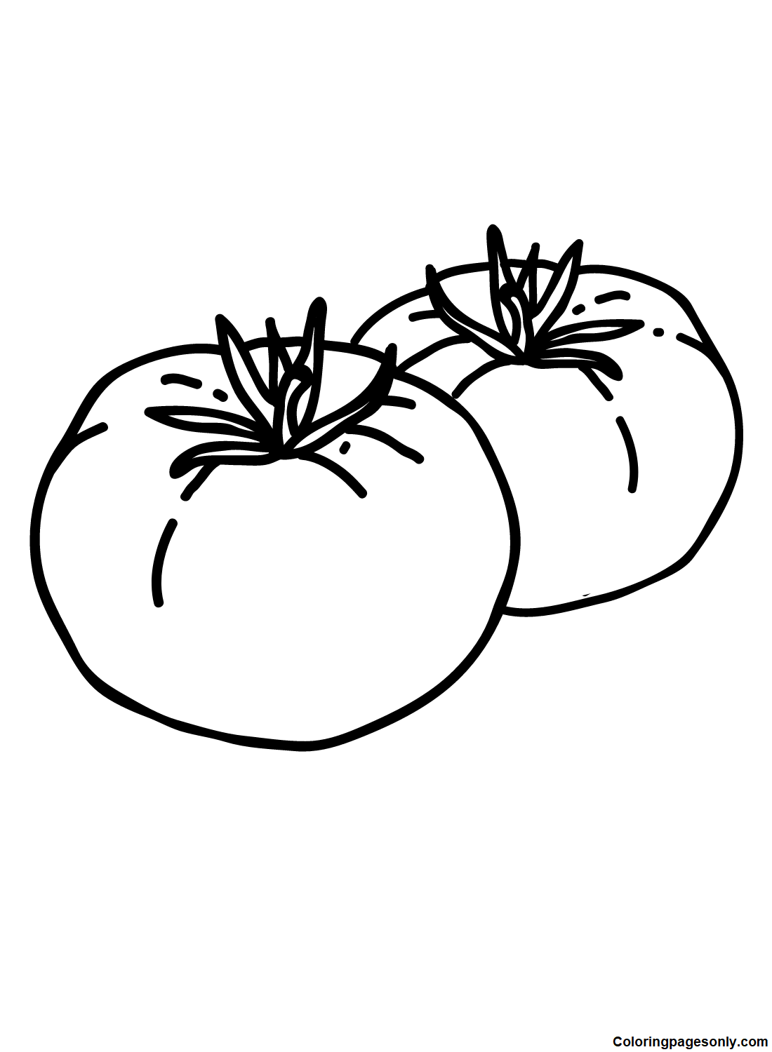 Tomato Coloring Pages Printable for Free Download