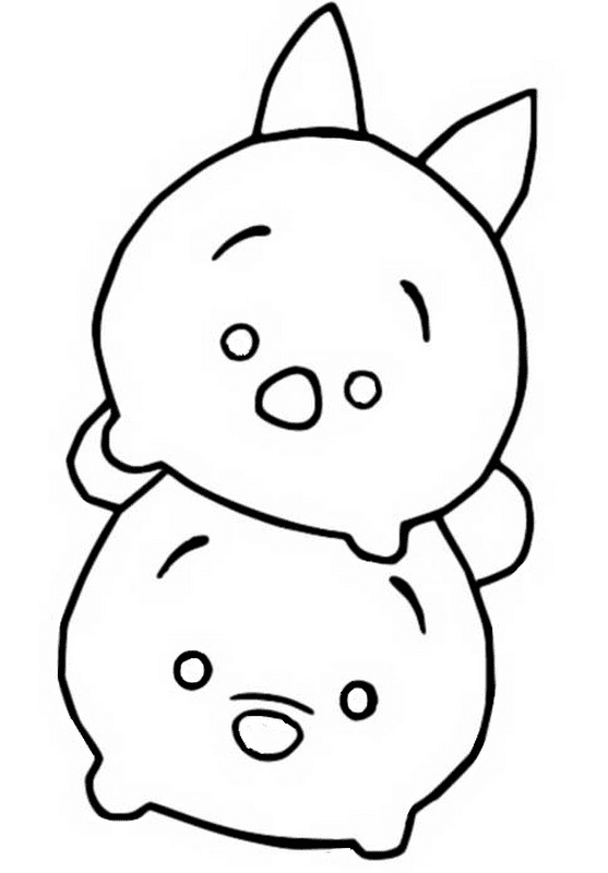 Tsum Tsum Coloring Pages Printable for Free Download