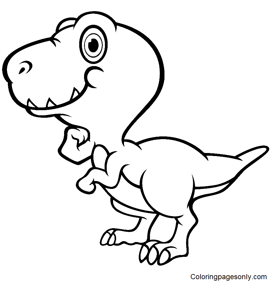 Tyrannosaurus Rex Coloring Pages Printable for Free Download