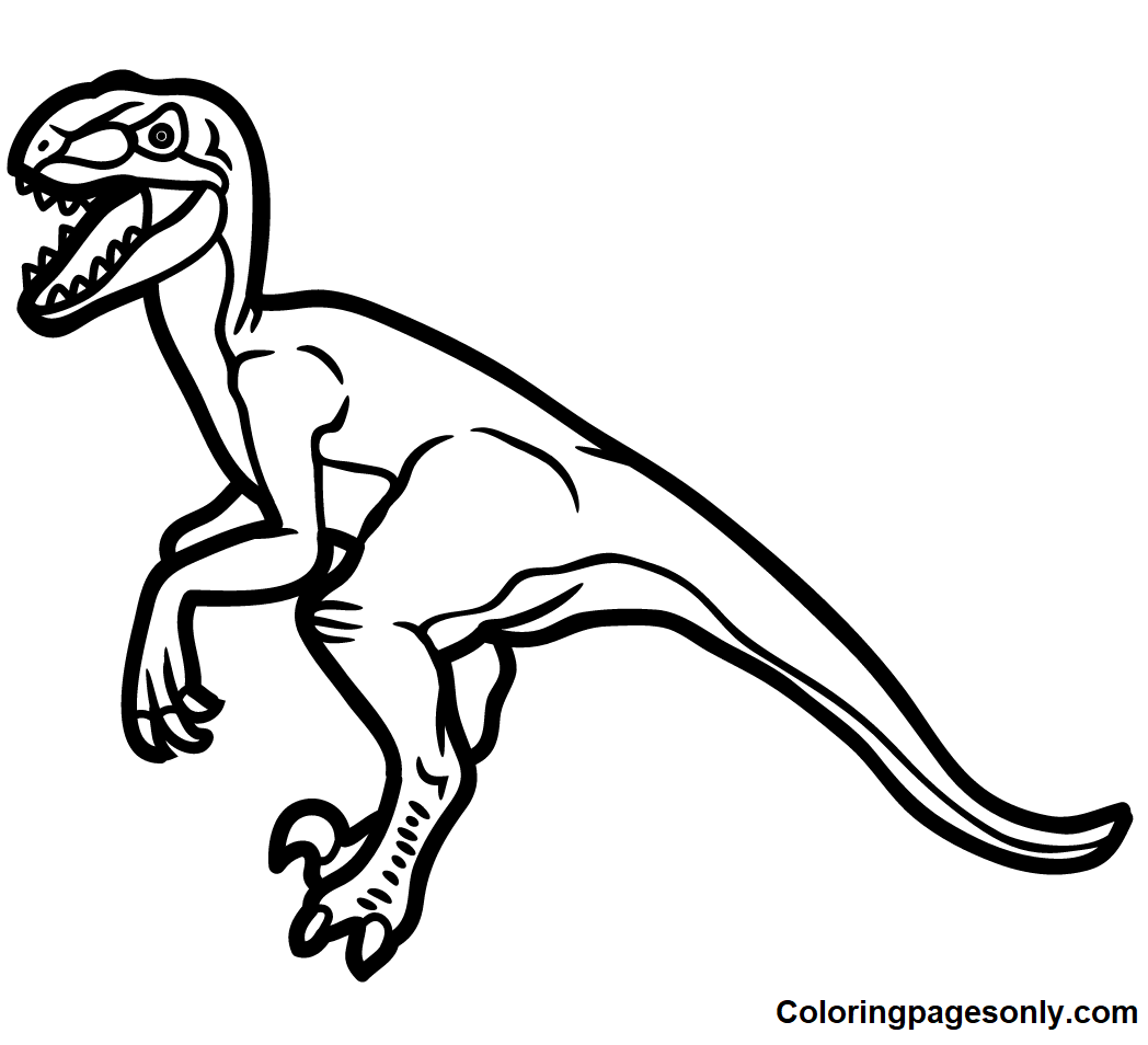 Velociraptor Coloring Pages Printable for Free Download