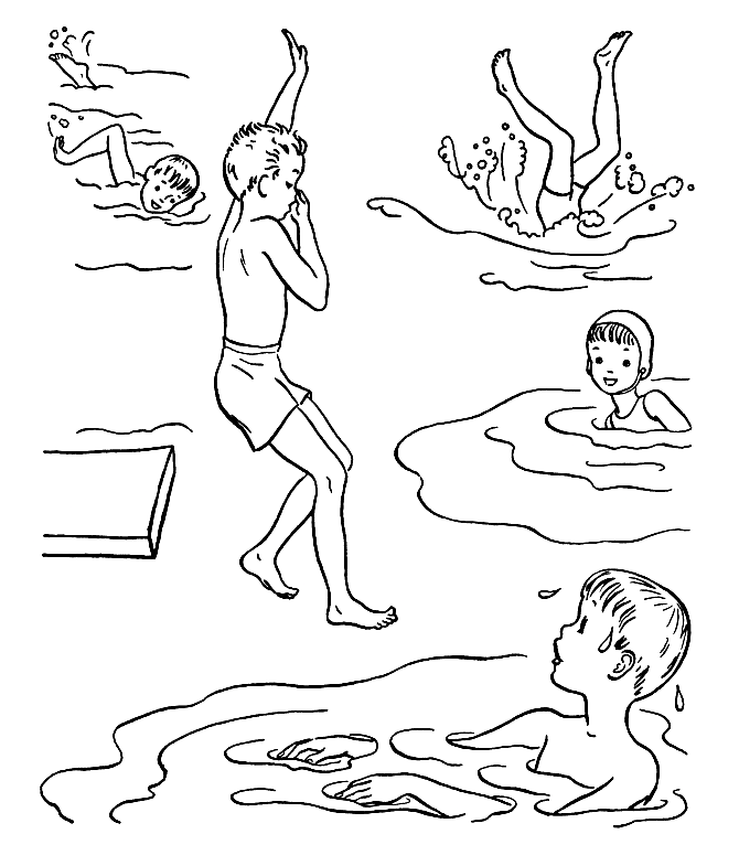 Water Sports Coloring Pages Printable for Free Download