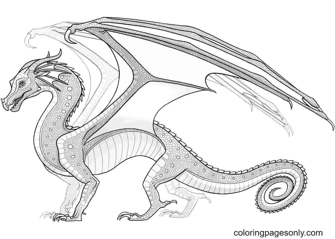 Wings Of Fire Coloring Pages Printable for Free Download