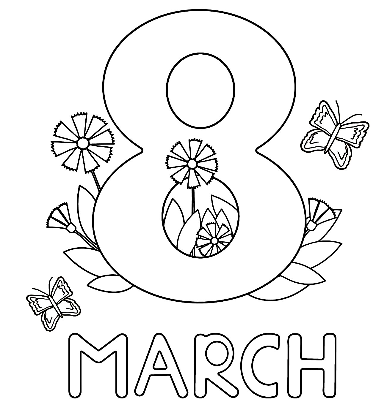 Womens day Coloring Pages Printable for Free Download